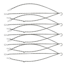 10Stk Verstellbare Metallketten Zum Hängen Von Blumentöpfen Außen