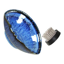2Sets Blaue Keramik Töpfe Für Und Hydrokultur