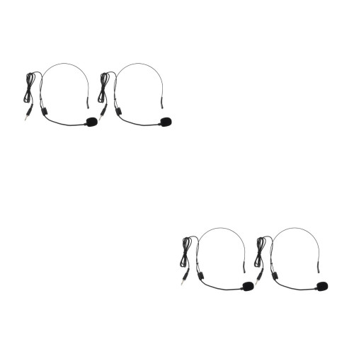 4Pcs Professional Black Speaker Microphone for Teaching and Voice Use 2