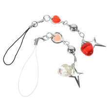 8Pz Phone Charm Strap Kawaii in Acrilico E Metallo Colorato Per Donne