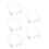 5Pz Animali Trasparenti Con Orecchie in PVC Per DIY 6