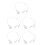 5Pz Animali Trasparenti Con Orecchie in PVC Per DIY 9