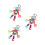 3Pz Giocattoli Trainabili Per E Culla Multicolor Soffici 4