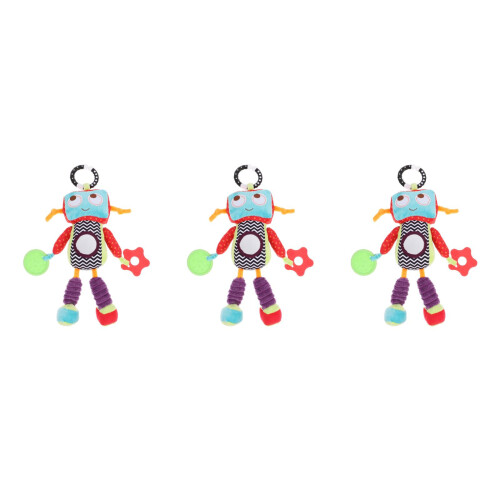 3Pz Giocattoli Trainabili Per E Culla Multicolor Soffici 2