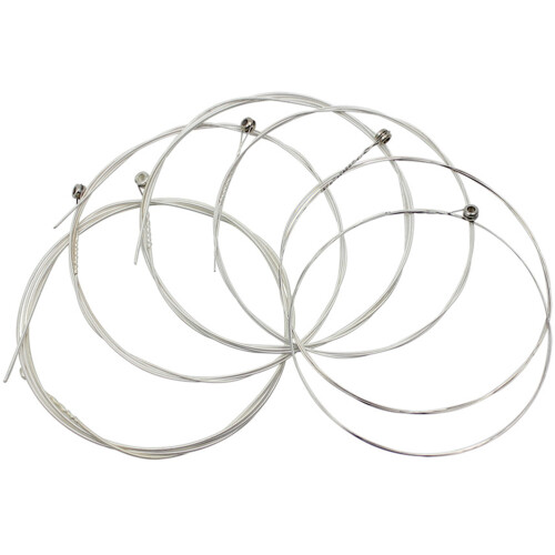 24Pz Corde Inossidabili Per Chitarra Acustica Folk E Basso Silver