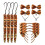 16Set Cerchietti Marrone Fiocco Costume Palco 1