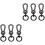 6Pz Clip Tracolla Nera, -Da-Te Per E Borse 3