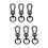 6Pz Clip Tracolla Nera, -Da-Te Per E Borse 5