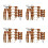 16Set Cerchietti Marrone Fiocco Costume Palco 8