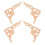 8Pz Applique Angolari in Legno Beige Per Casa E 1
