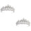 2Pz Argento Sposa Decorazione 6