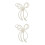 2Pz Fiocco Perla Bianco Per Scarpe Chiavi E Borse 4