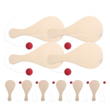 30Pz Gioco Paddle Ball in Legno Per Bambini Attività