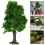 2Stk Bäume Kunststoff Grün Landschaft Modell Garten 9
