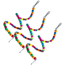 12Pz Giochi Resistenti Per Uccelli Piccoli Colorati Appendere