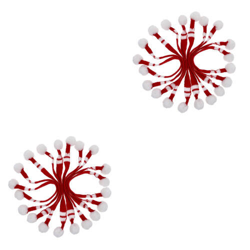 20Pz Sciarpe Mini Lana Per Addobbi Doll Giocattoli Party 2