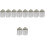 10Pz Epaulettes Da Donna E Uomo Argento Con Nappine Per Cerimonia 4