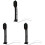 3Pz Mini Modello in ABS Nero Per Decorazioni Da Tavolo 3