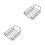 2Pz Steak Nero in Ferro - Rack Barbecue Leggero E Portatile 4