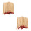200Pz Bastoncini Divinatori in Bamboo Per Uso 5