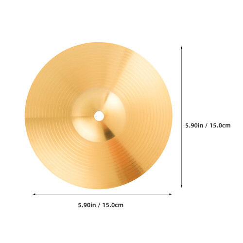 6Pz Piatti Dorati in Ottone Per Drum Kit Professionali 2