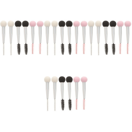 24Pz Spugnette Make Up Colorate Doppia Per Viso, Occhi E Polveri 2
