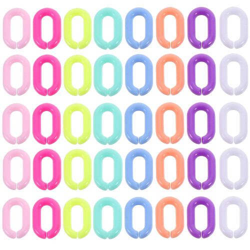 1600Pz Anelli Link Acrilico Per Borse Multicolor DIY 1