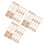 30Pz Mini Separé in Legno Beige Elegante Per Miniature E 9
