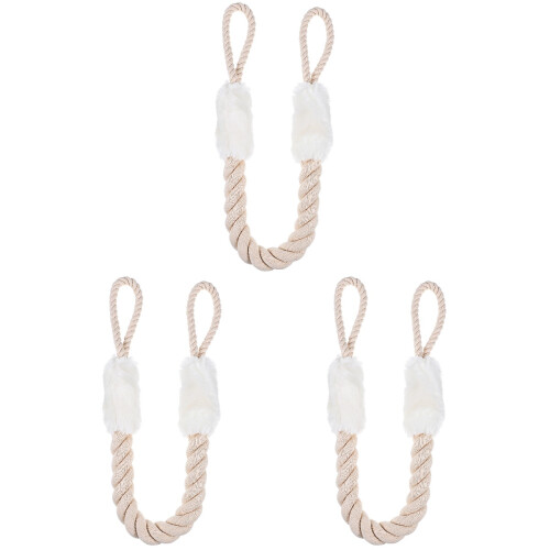 3Pz Fermaporta Bianco Per Gatti E in Cotone Resistente 1