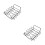 2Pz Steak Nero in Ferro - Rack Barbecue Leggero E Portatile 6