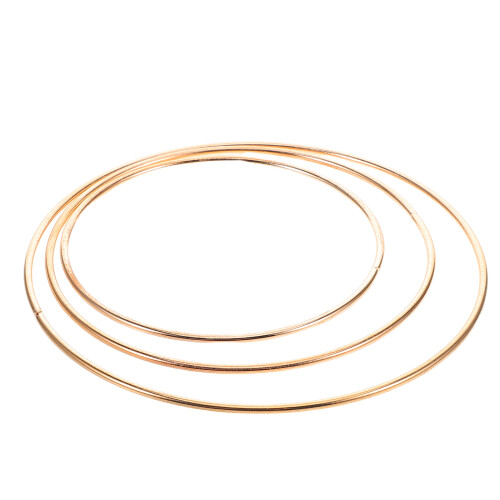 12Pz Base Classica Oro in Ferro Per Creazione 1