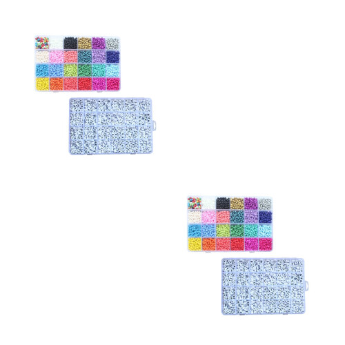 2Set Perline Colorate Per Creazione Gioielli E Decorazioni Resistenti 1