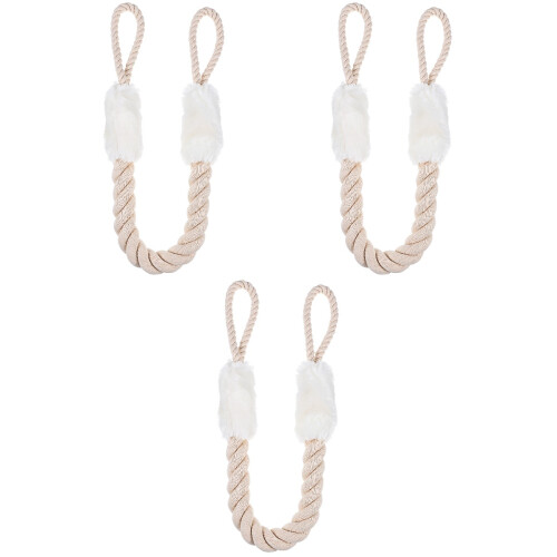 3Pz Fermaporta Bianco Per Gatti E in Cotone Resistente 2