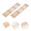 30Pz Mini Separé in Legno Beige Elegante Per Miniature E 10