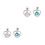 4Pz Ciondolo Da Gioielli Cuore Argento in Rame Per Collane DIY 6