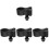 4Pz Porta Microfono in ABS Nero Clip Per Asta Microfono 4