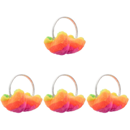 4Pz Paraorecchie Morbido Plush Cuore Per Uso Casa Ragazza 1