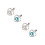 4Pz Ciondolo Da Gioielli Cuore Argento in Rame Per Collane DIY 4
