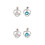 4Pz Ciondolo Da Gioielli Cuore Argento in Rame Per Collane DIY 2
