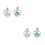 4Pz Ciondolo Da Gioielli Cuore Argento in Rame Per Collane DIY 7