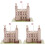 3Set Gioco Puzzle 3D Torre Carta Khaki Per Bambini Creativi 4