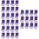 3Set Sachet Profumati in Cotone Viola Con Lavanda Per Vestiti 7