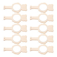 40Pz Specchi Mano in Legno Per Decorazione E Giochi