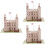 3Set Gioco Puzzle 3D Torre Carta Khaki Per Bambini Creativi 8