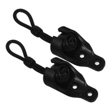 4Set Bungee Tie Per Tende A Rullo Esterni Nero Porta Antivento