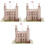 3Set Gioco Puzzle 3D Torre Carta Khaki Per Bambini Creativi 5