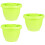 3Pz Cesta Appendibile Spessa Verde Per Piante, Design 7