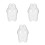 3Pz Contenitore Acrilico Trasparente Per Modellini E Bambole Protetti 4