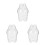 3Pz Contenitore Acrilico Trasparente Per Modellini E Bambole Protetti 6
