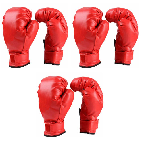 3Pz Boxe PVC Arancione Allenamento Regolabili 2